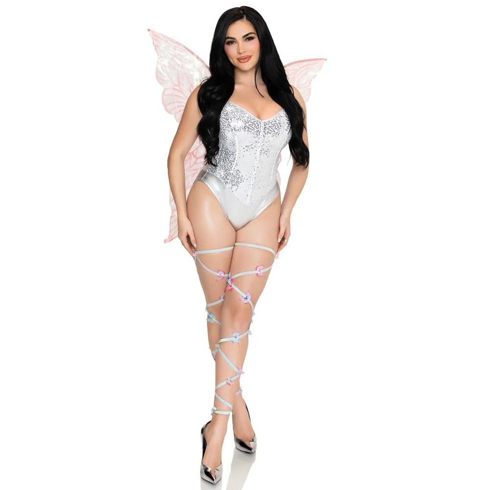 Leg Avenue - Iridescent strapless fairy Les ailes - Rose